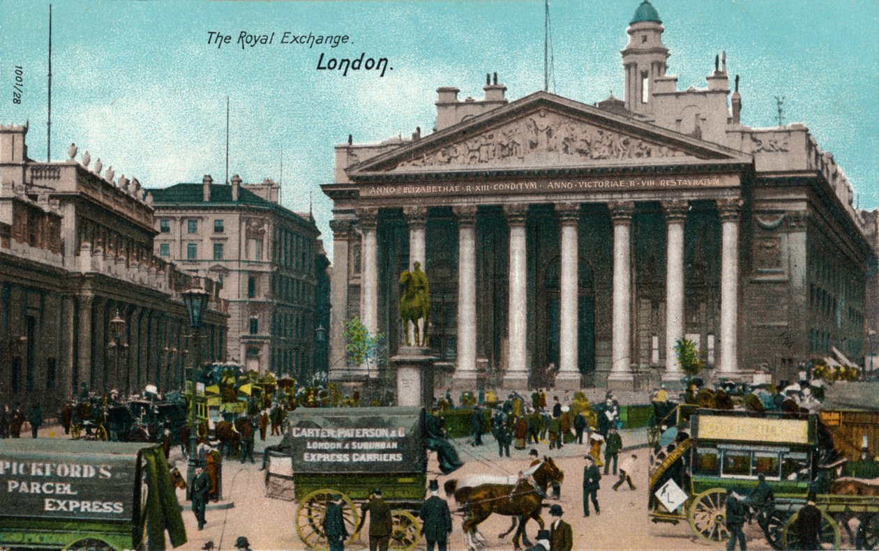 The Royal Exchange, London, c1910 af Unbekannt