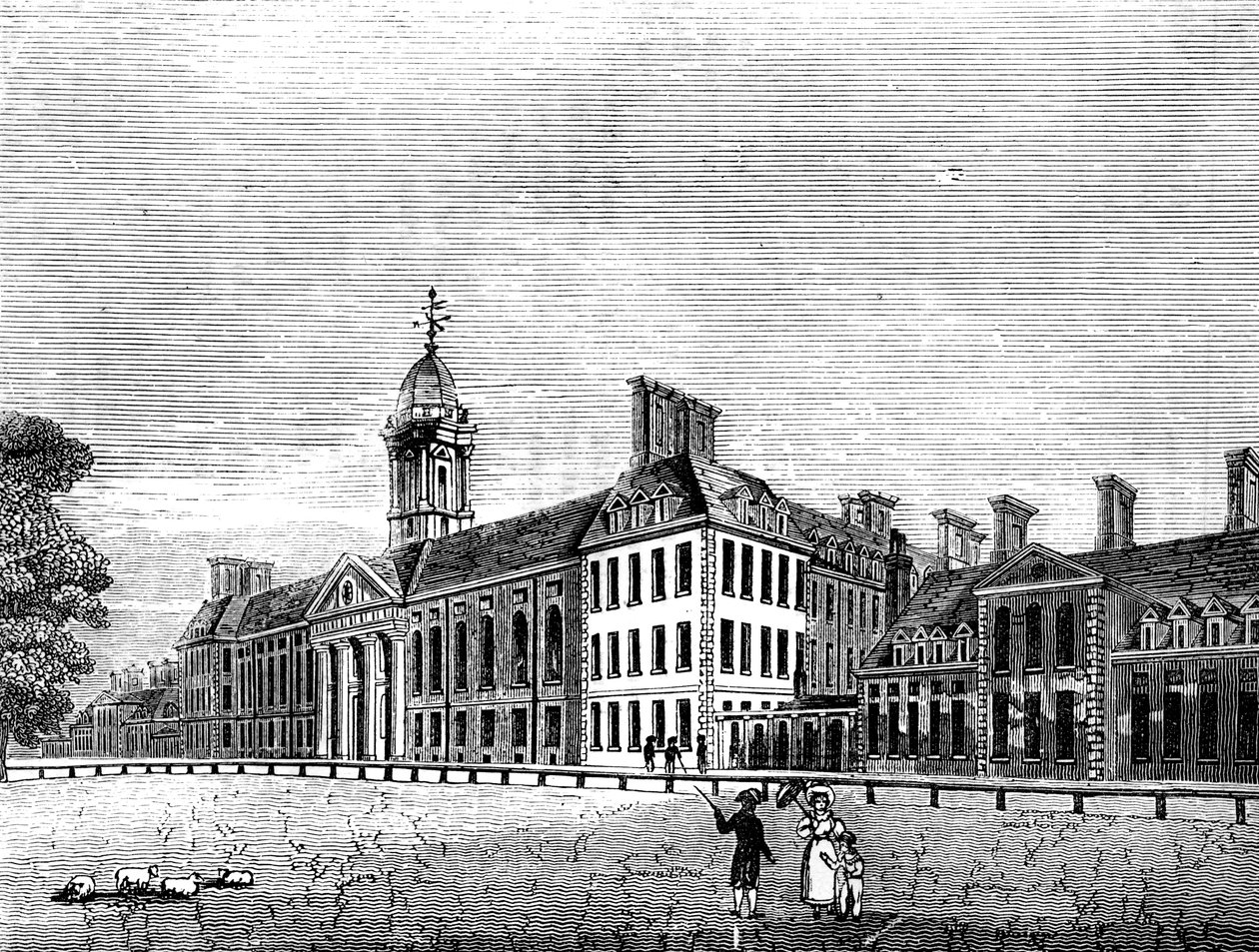 The Royal Hospital, Chelsea, London, 1800-tallet af Unbekannt