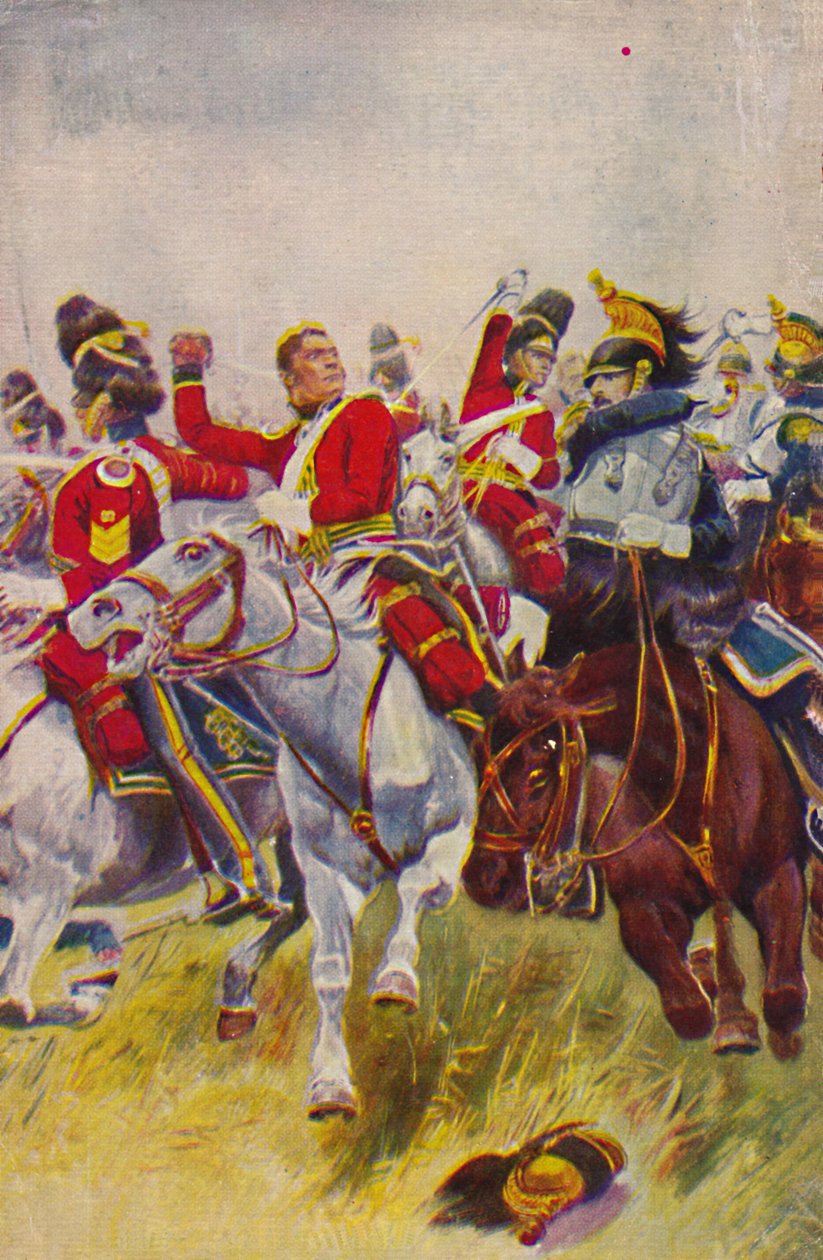 The Royal Scots Greys. The Charge of the Grays at Waterloo, 1815, 1939. af Unbekannt