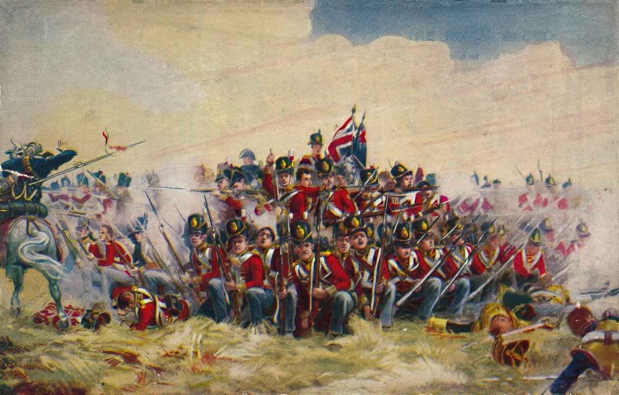 De kongelige skotter. Torvet ved Quatre Bras, 1815, 1939 af Unbekannt
