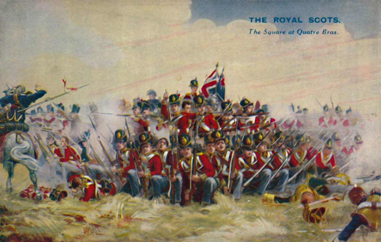De kongelige skotter. Torvet ved Quatre Bras, 1815, 1939 af Unbekannt