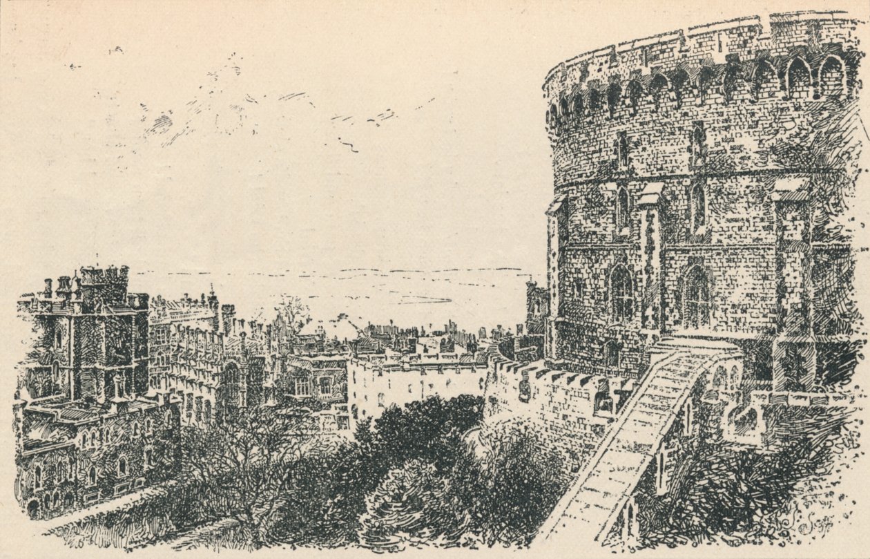 The Royal Tower fra King of Scotlands Lodging., 1895 af Unbekannt