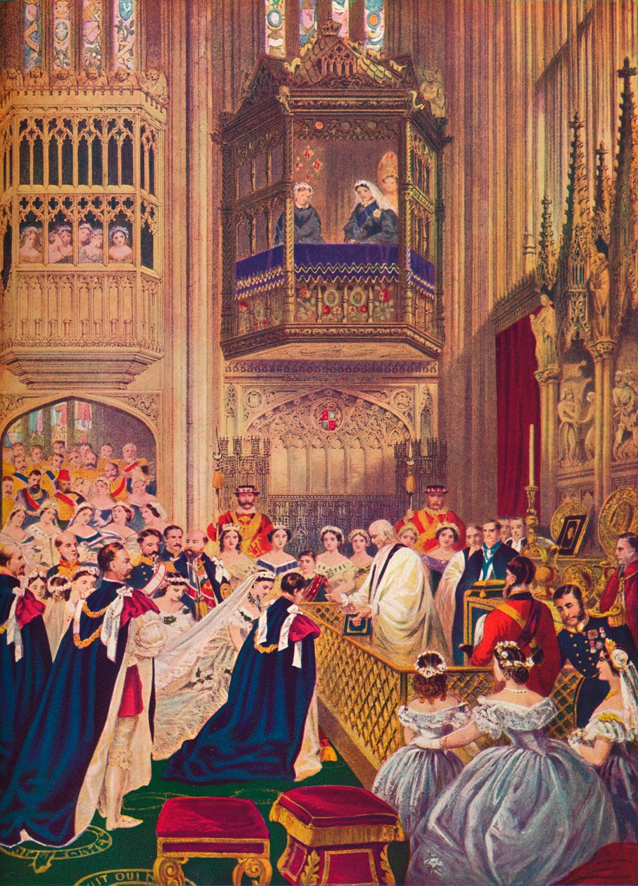 Det kongelige bryllup, St Georges Chapel, Windsor, 10. marts 1863 1910 af Unbekannt