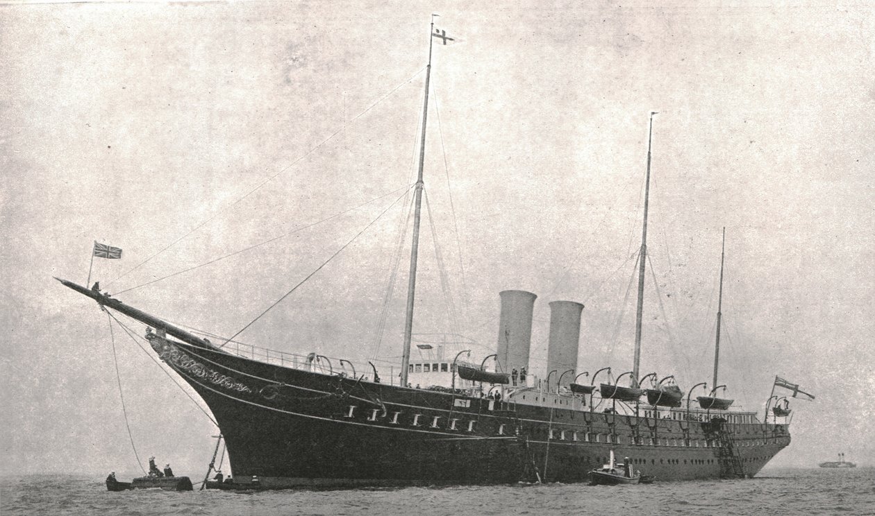 Royal Yacht forlader Cowes, Isle of Wight, 6. august 1902. af Unbekannt