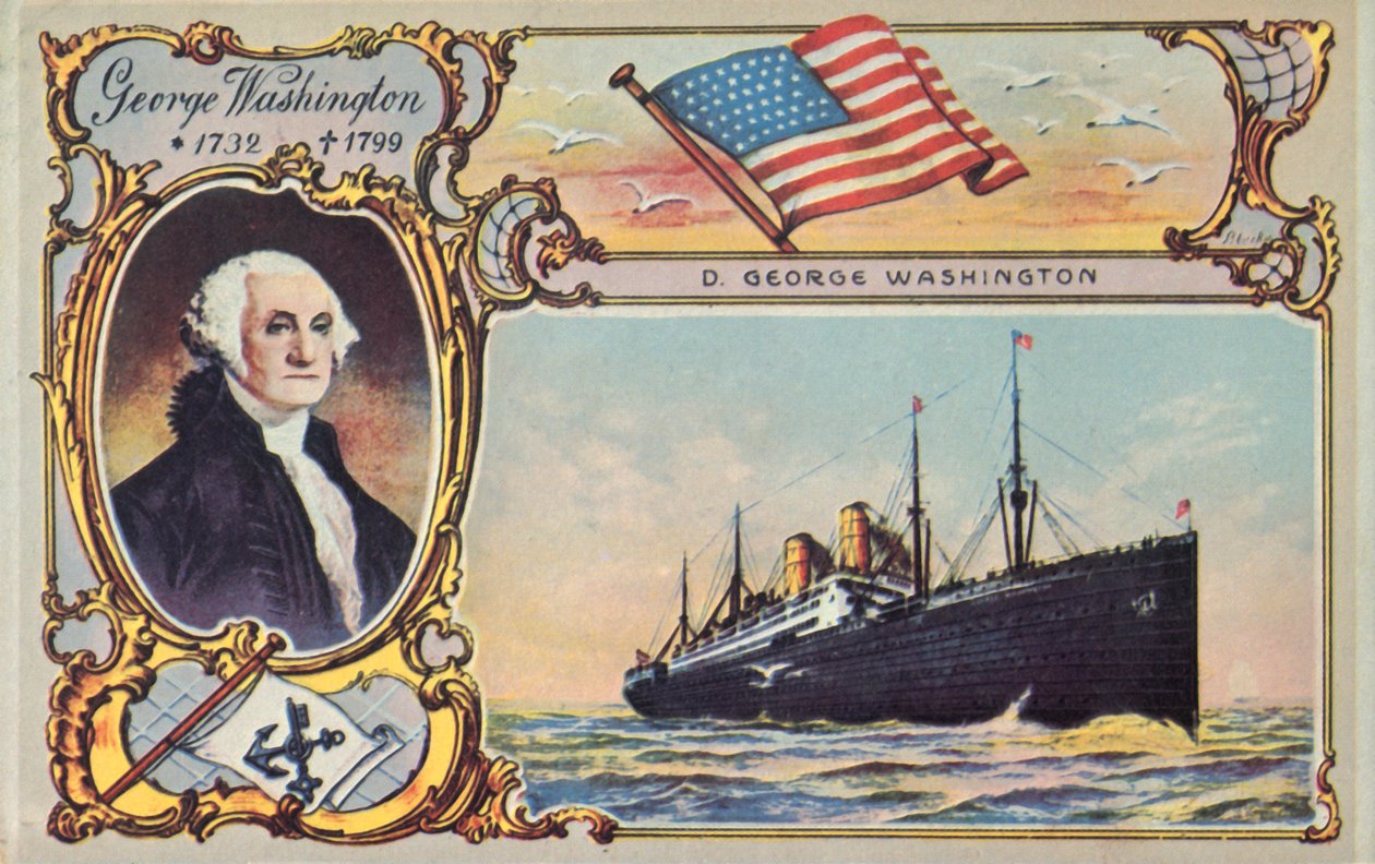 SS George Washington, c1910. af Unbekannt