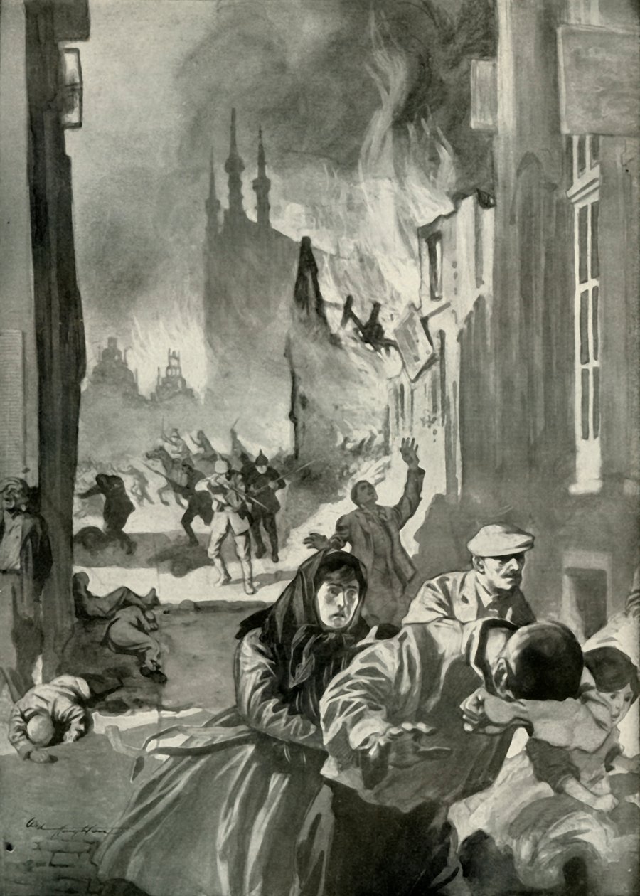 Sækken af Louvain, 1919. af Unbekannt
