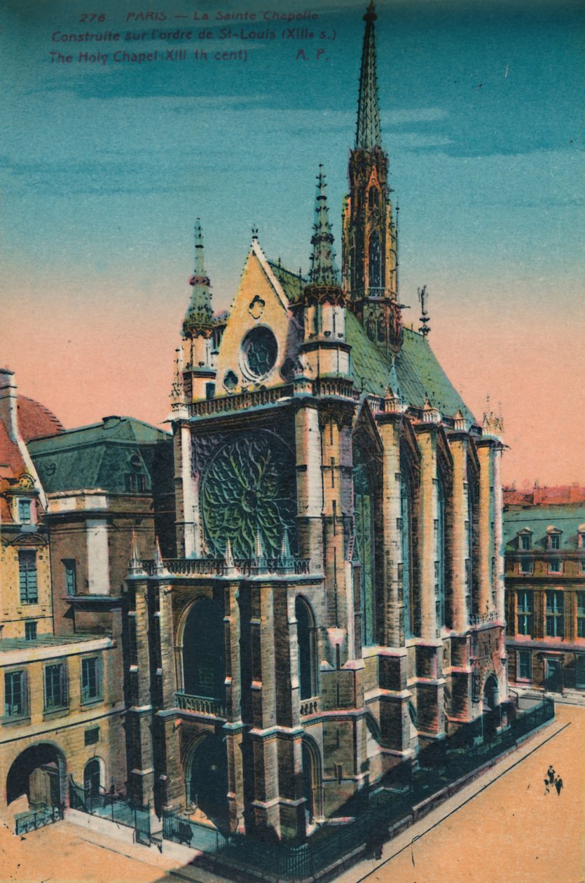 Sainte-Chapelle hellige kapel, Paris, c1920 af Unbekannt