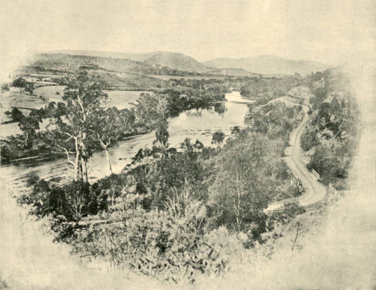 The Salmon Ponds Road, 1901. af Unbekannt