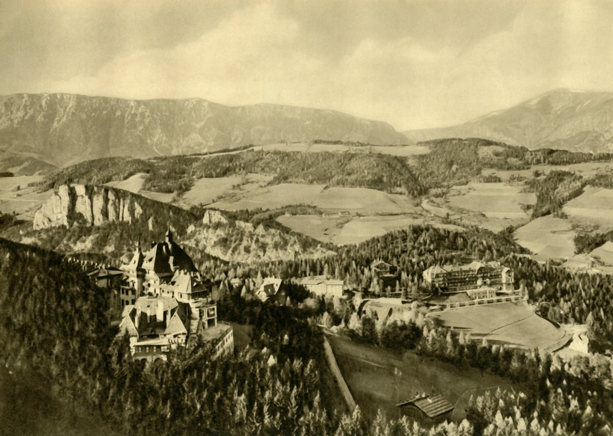 Schneeberg og Rax bjergkæden, Semmering, Nedre Østrig, c1935. af Unbekannt