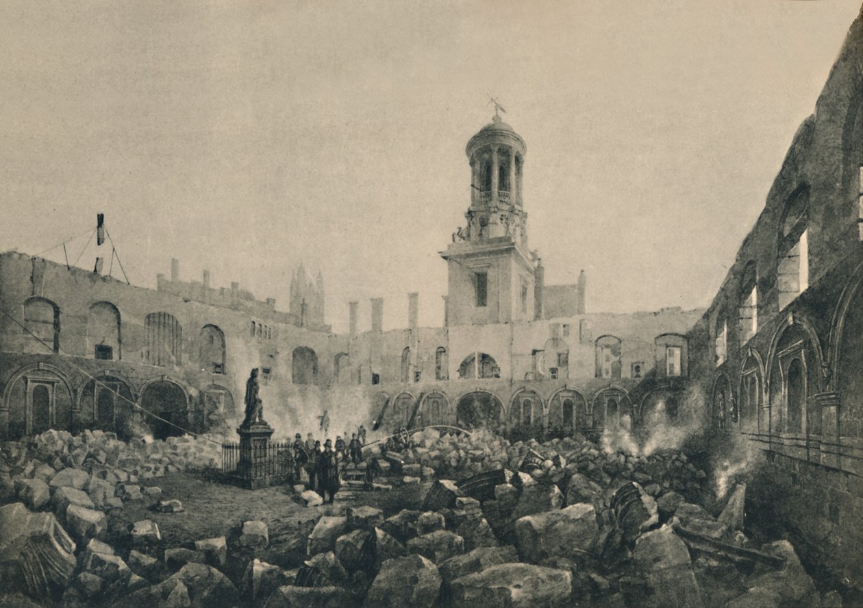 Den anden kongelige udveksling efter branden i 1838, 1928 af Unbekannt