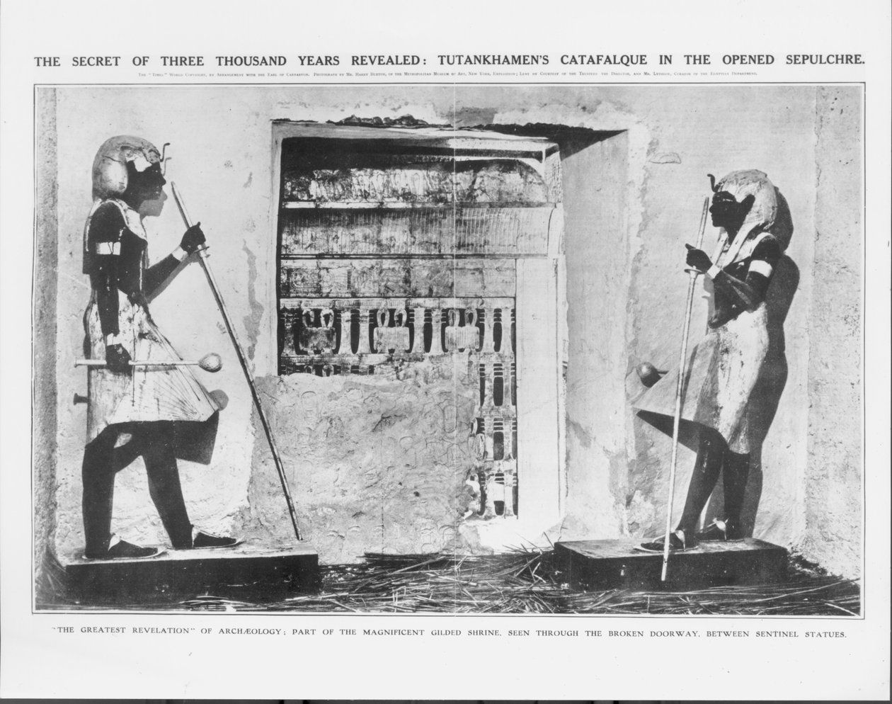 Hemmeligheden bag tre tusinde år afsløret: Tutankhamons katafalk i den åbnede grav af Unbekannt