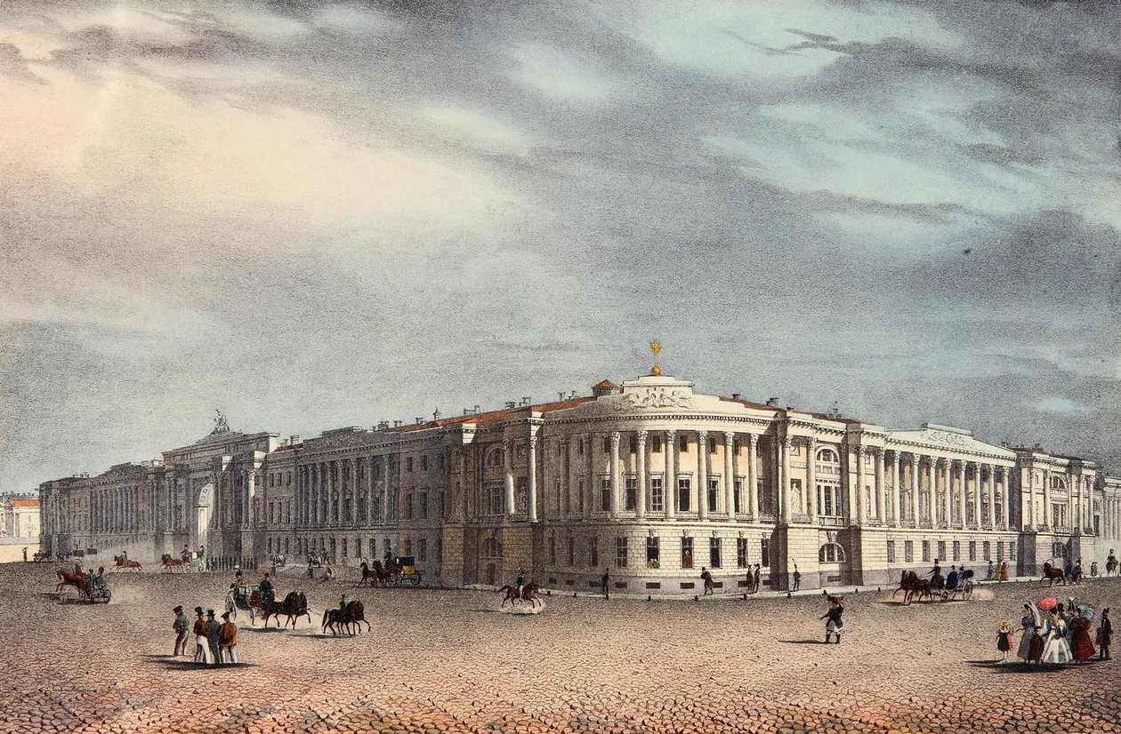 Senatet og synodens bygninger i Sankt Petersborg, 1830