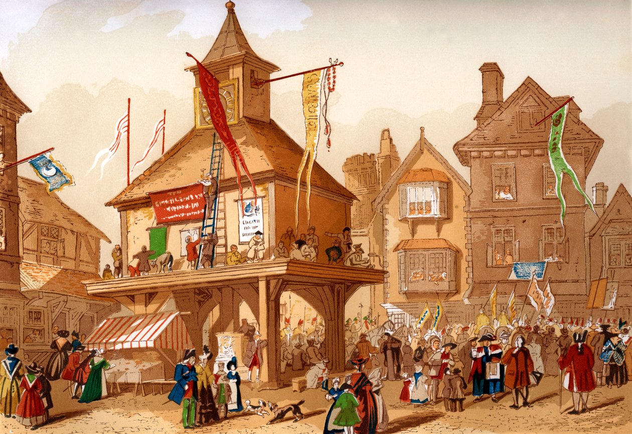 Shakespeare-jubilæet i Stratford upon Avon, c1850 af Unbekannt