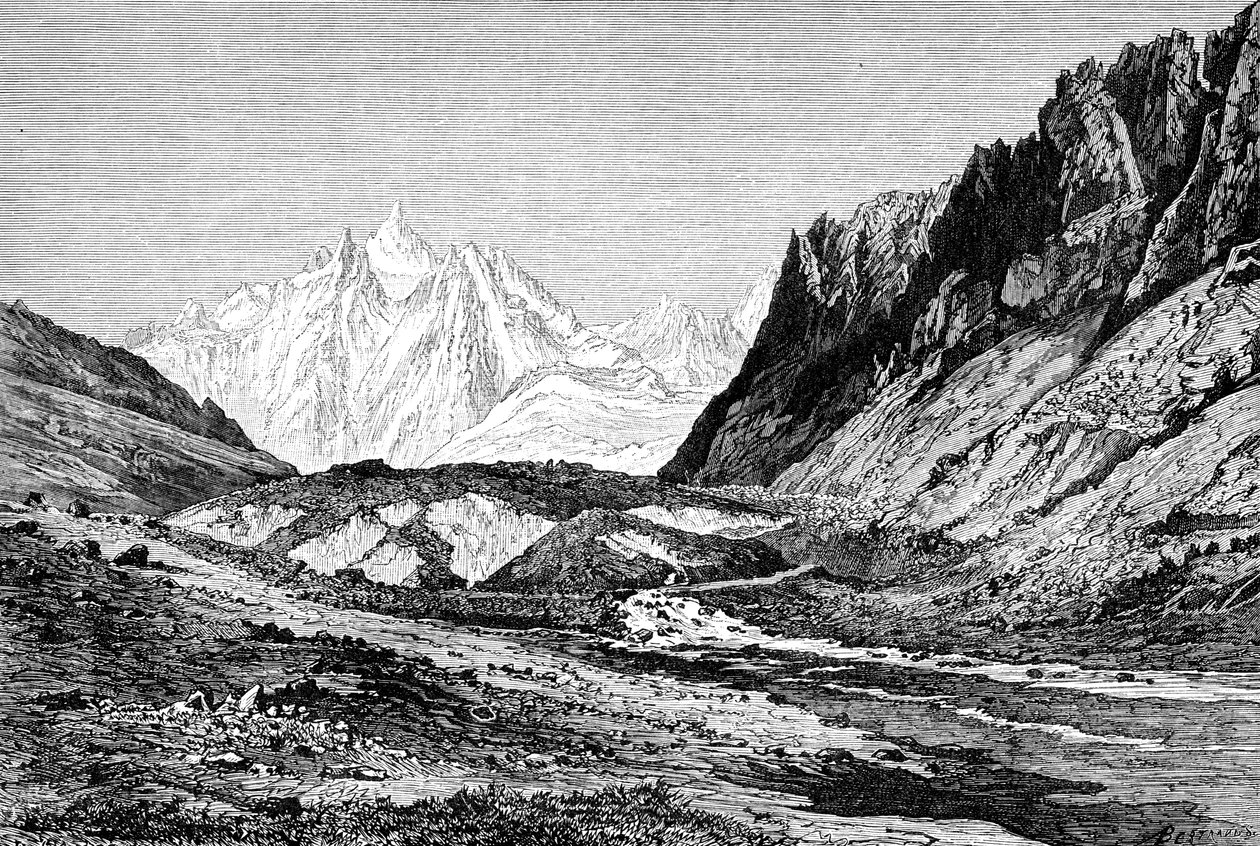 Shchurovskiy-gletsjeren, Rusland, 1895 af Unbekannt