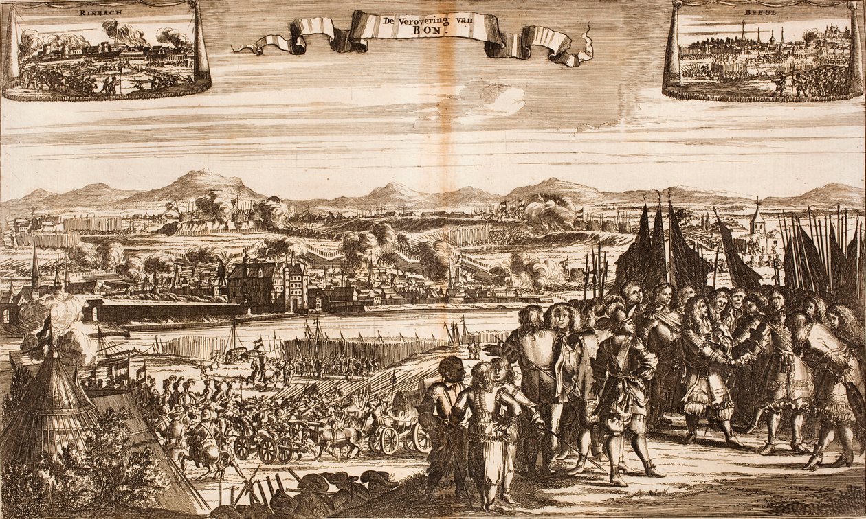 The Siege of Bonn, 1689 Fra: Krigsscene. af Unbekannt