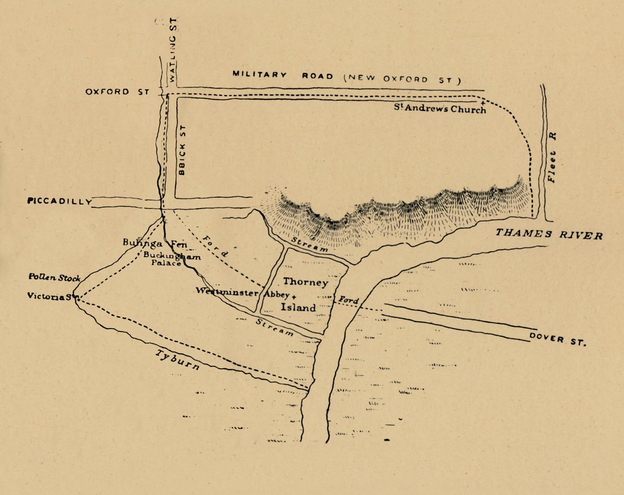 Situationen i Westminster, 1908 af Unbekannt