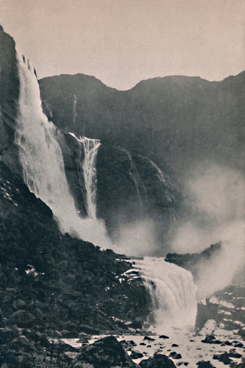 Skjeggedal Vandfald, 1914. af Unbekannt