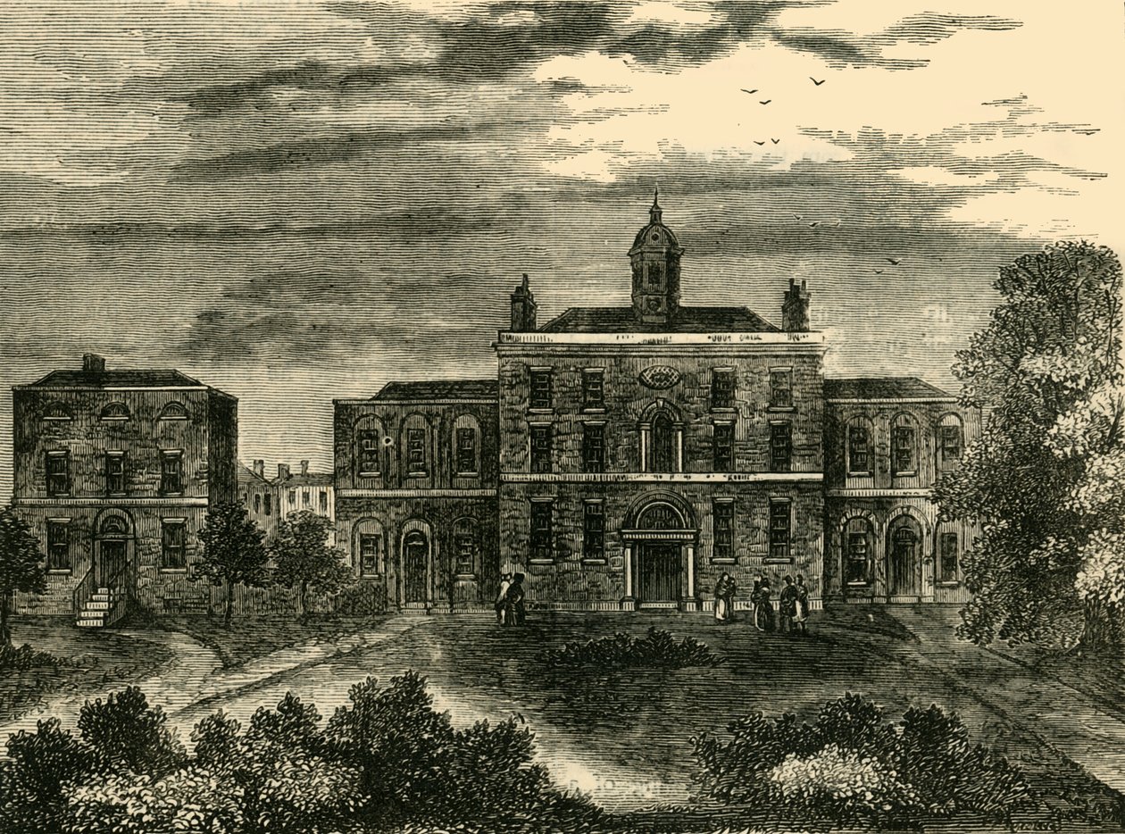 The Small-Pox Hospital, Kings Cross, i 1800, c1876. af Unbekannt