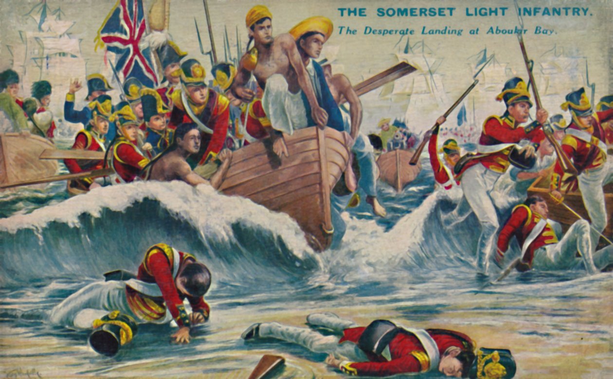 Somerset lette infanteri. Den desperate landing ved Aboukir Bay, 1801, 1939. af Unbekannt