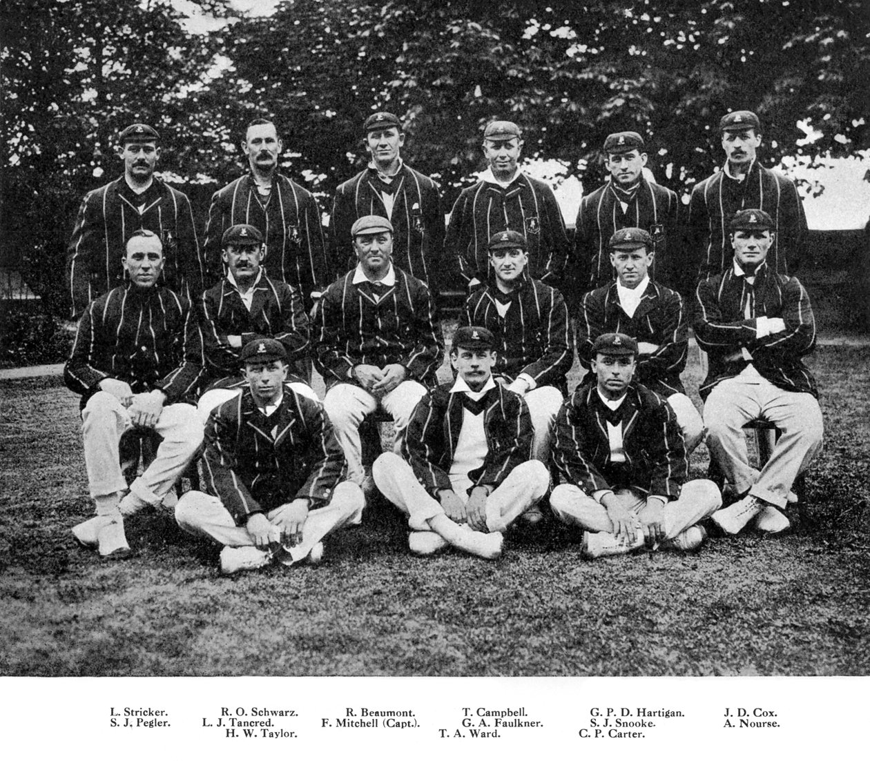 Det sydafrikanske crickethold fra 1912 af Unbekannt
