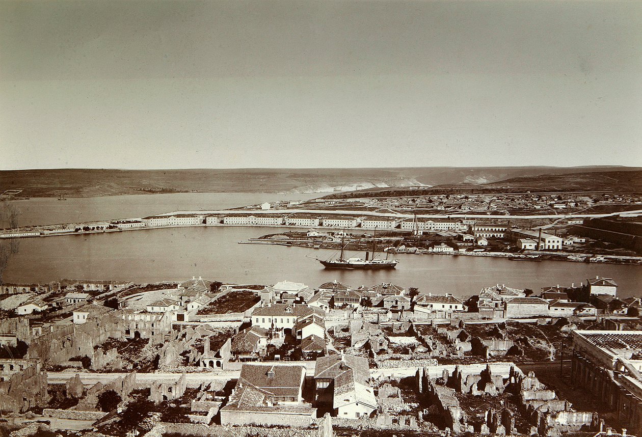 South Bay og Cape Paul, Sevastopol, Krim, 1850