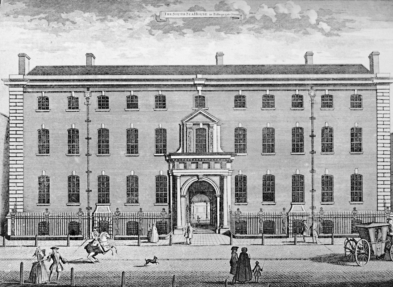 Sydhavshuset i 1754, midten af det 18. århundrede, 1928 af Unbekannt