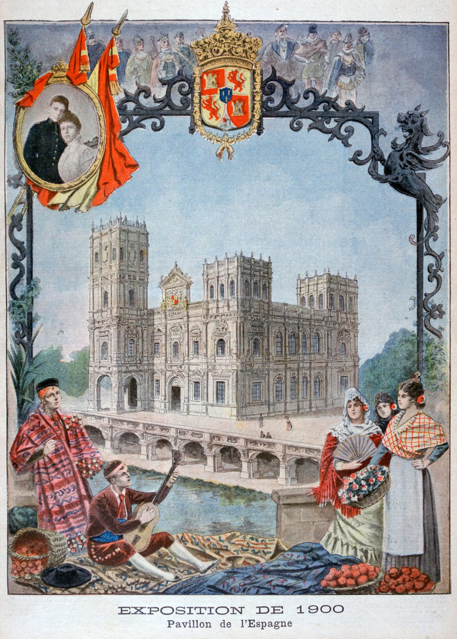 Den spanske pavillon på verdensudstillingen i 1900, Paris, 1900 af Unbekannt
