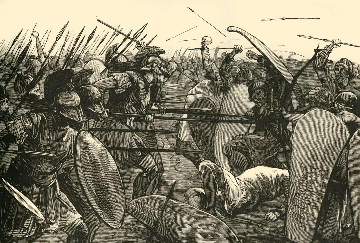 Spartanerne ved Plataea, 1890. af Unbekannt