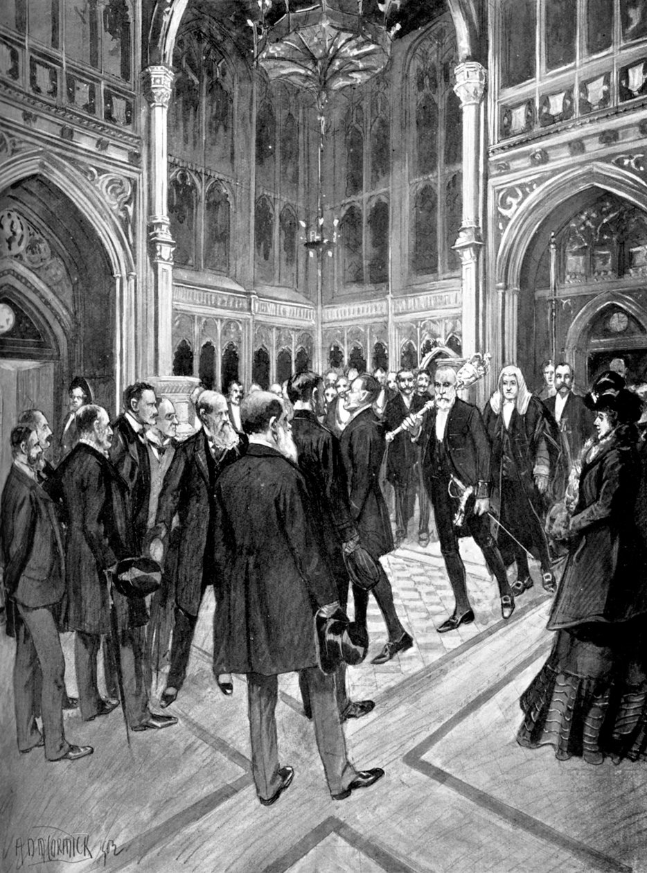 Speaker Procession, House of Commons, Palace of Westminster, London, c1905 af Unbekannt