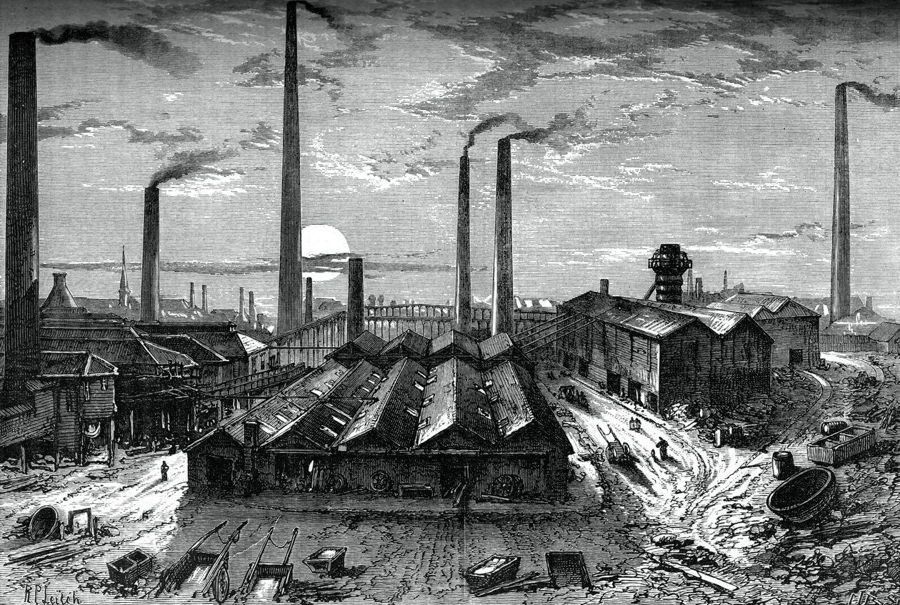 The St Rollox Chemical Works, Glasgow, c1880 af Unbekannt