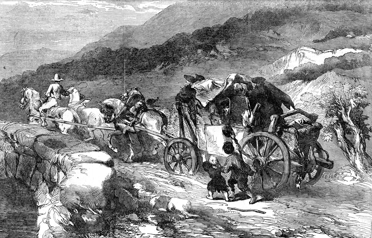 Det sidste århundredes scenetræner, 1855 af Unbekannt
