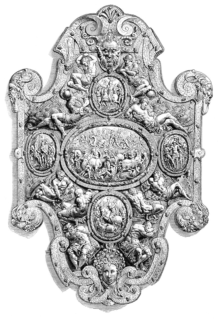 Statens skjold af Charles V, 1500-tallet 1882 af Unbekannt