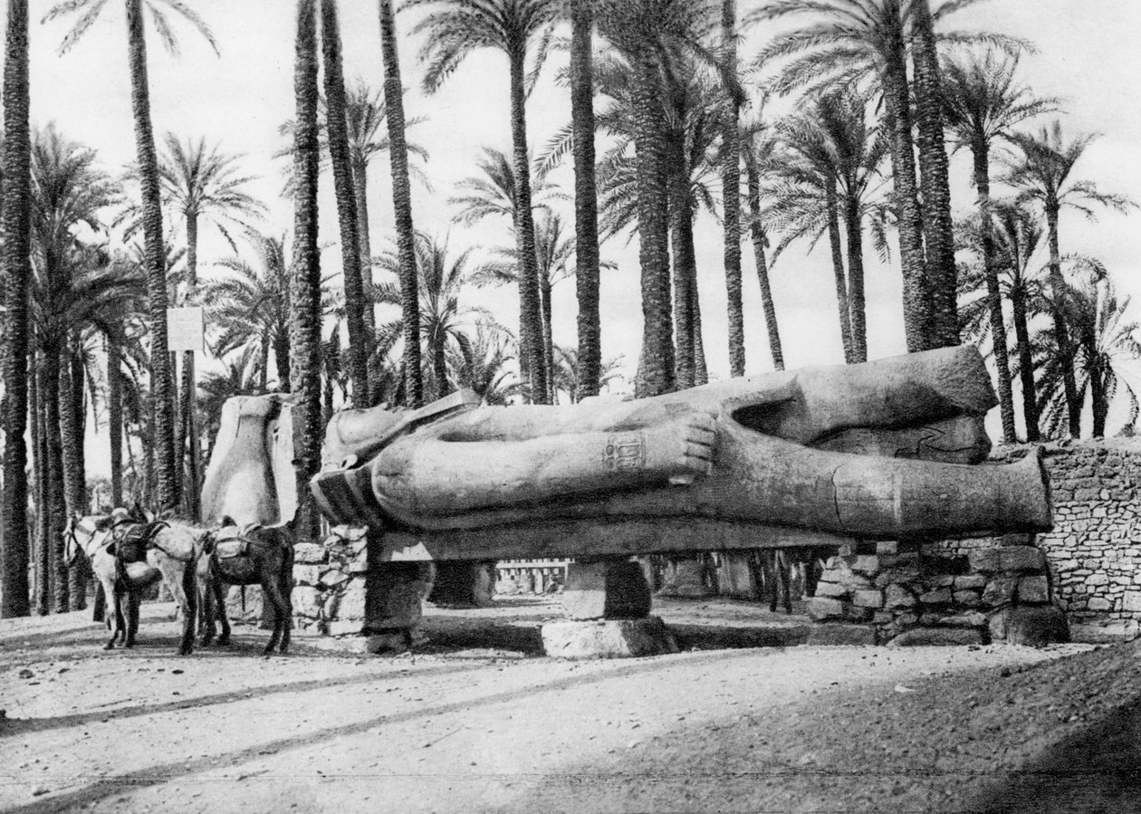 Statuen af Ramses II, Cairo, Egypten, c1920
