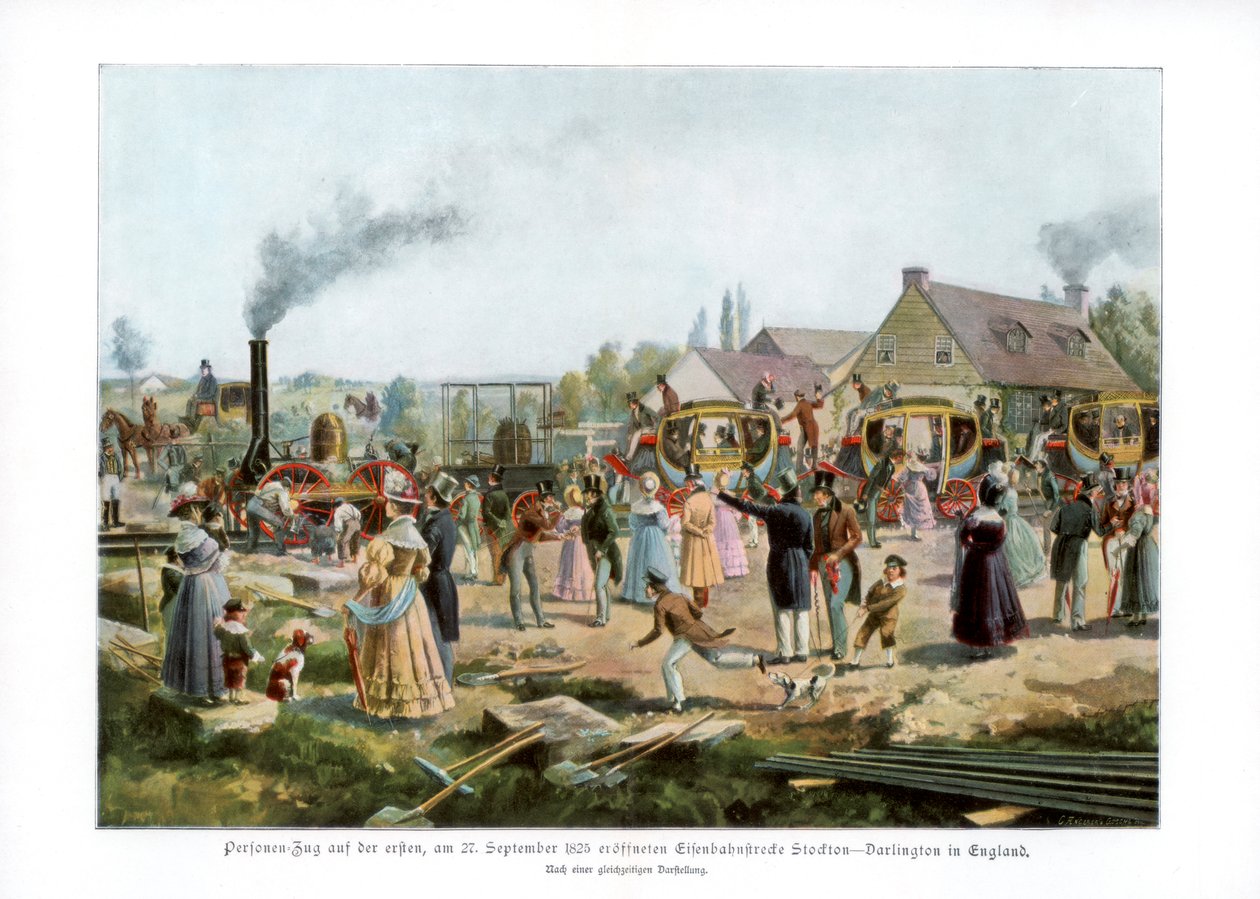 Stockton & Darlington Railway, 1825 1900 af Unbekannt