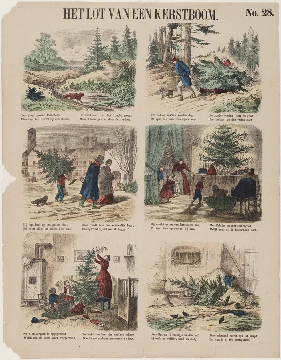 Historien om et juletræ, anden halvdel af det 19. århundrede af Unbekannt