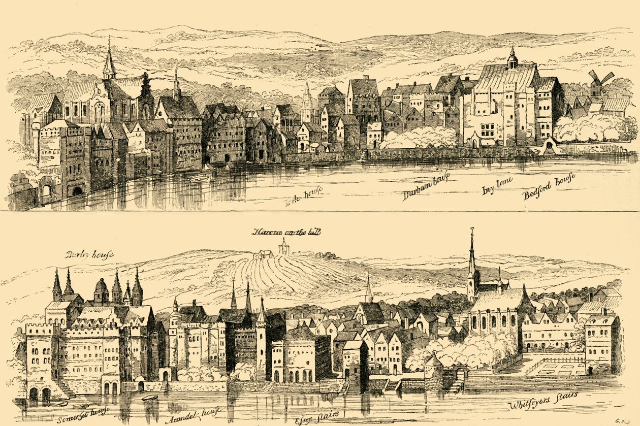Stranden fra Themsen, sekstende århundrede, 1881. af Unbekannt