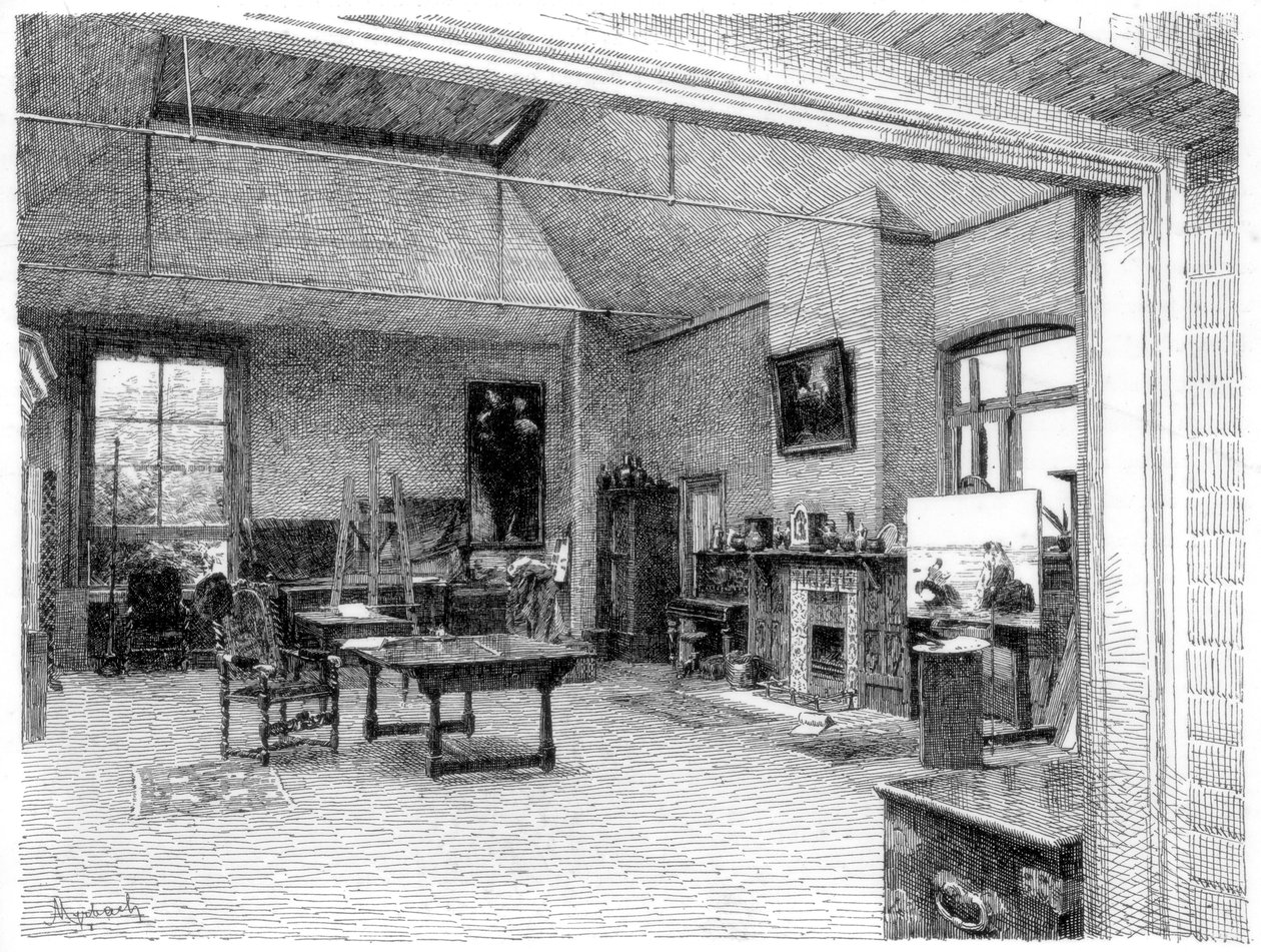 Studiet, Øst, c1880-1882 af Unbekannt