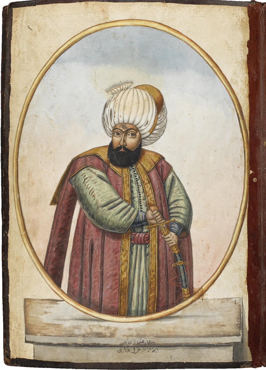 Sultanen Osman I, begyndelsen af det 19. århundrede af Unbekannt