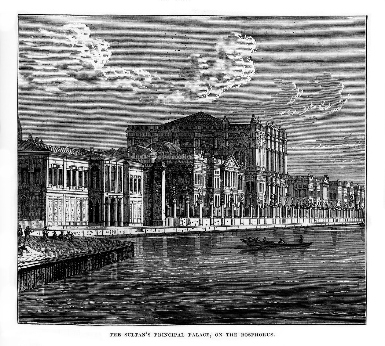 Sultans Principal Palace, ved Bosporus, Tyrkiet, 1800-tallet af Unbekannt
