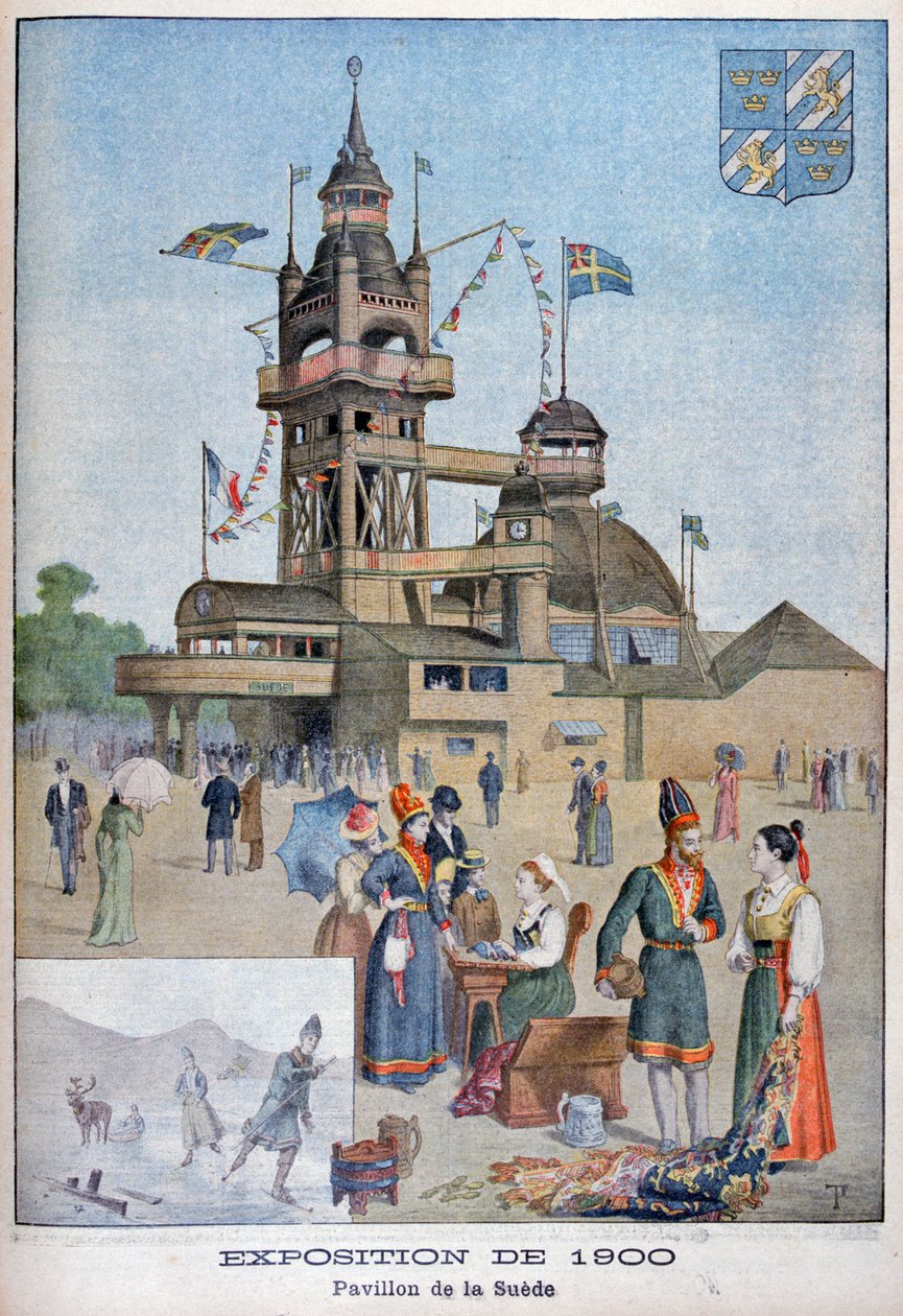 Den svenske pavillon på Verdensudstillingen i 1900, Paris, 1900 af Unbekannt