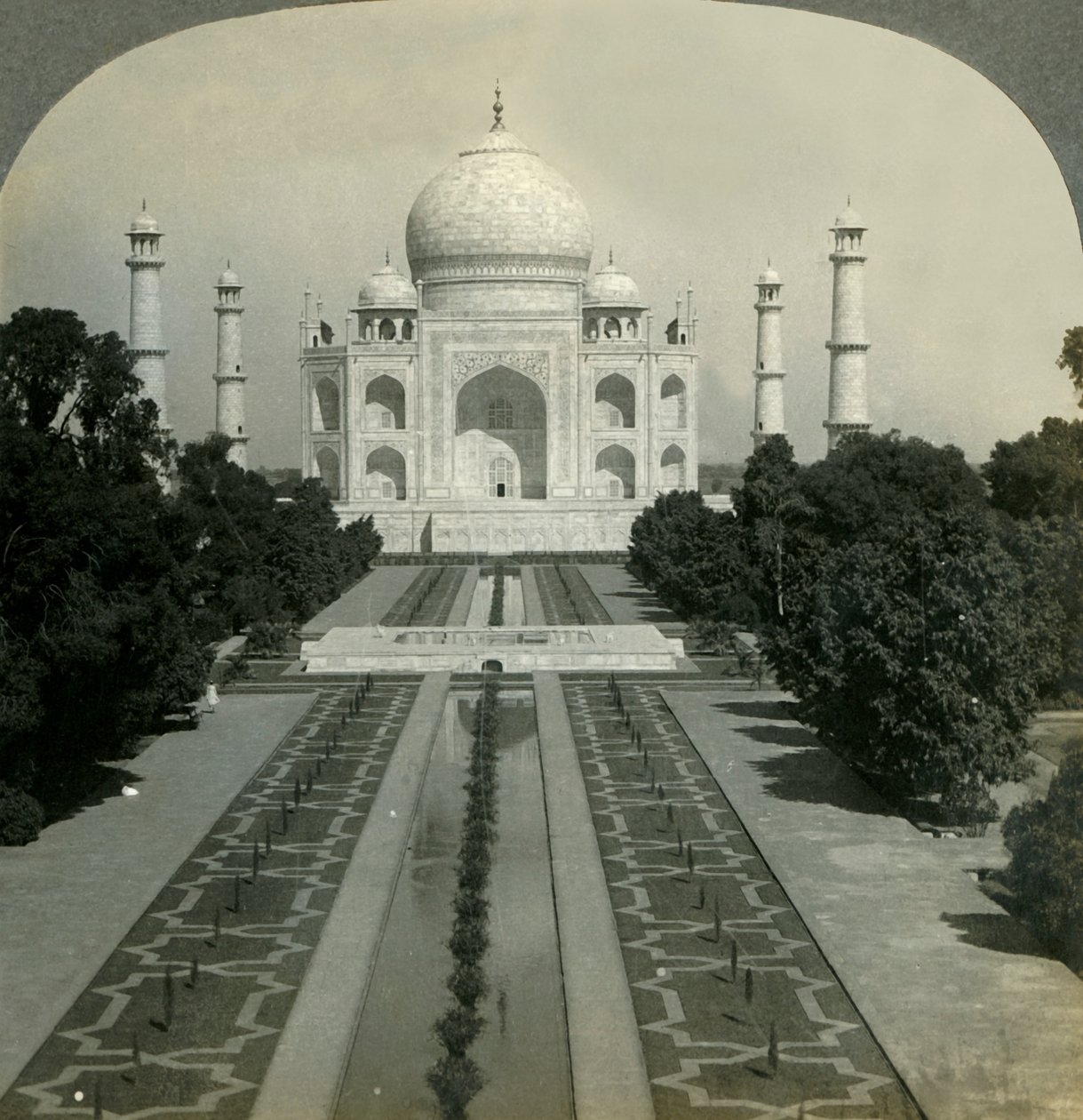 Taj Mahal, Agra, Indien, 1902. af Unbekannt