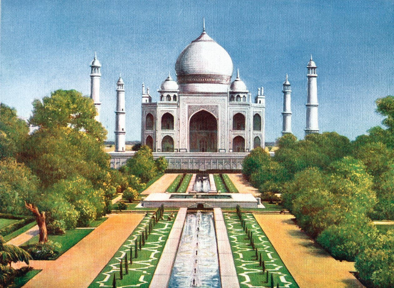 Taj Mahal, Agra, Indien, begyndelsen af det 20. århundrede af Unbekannt