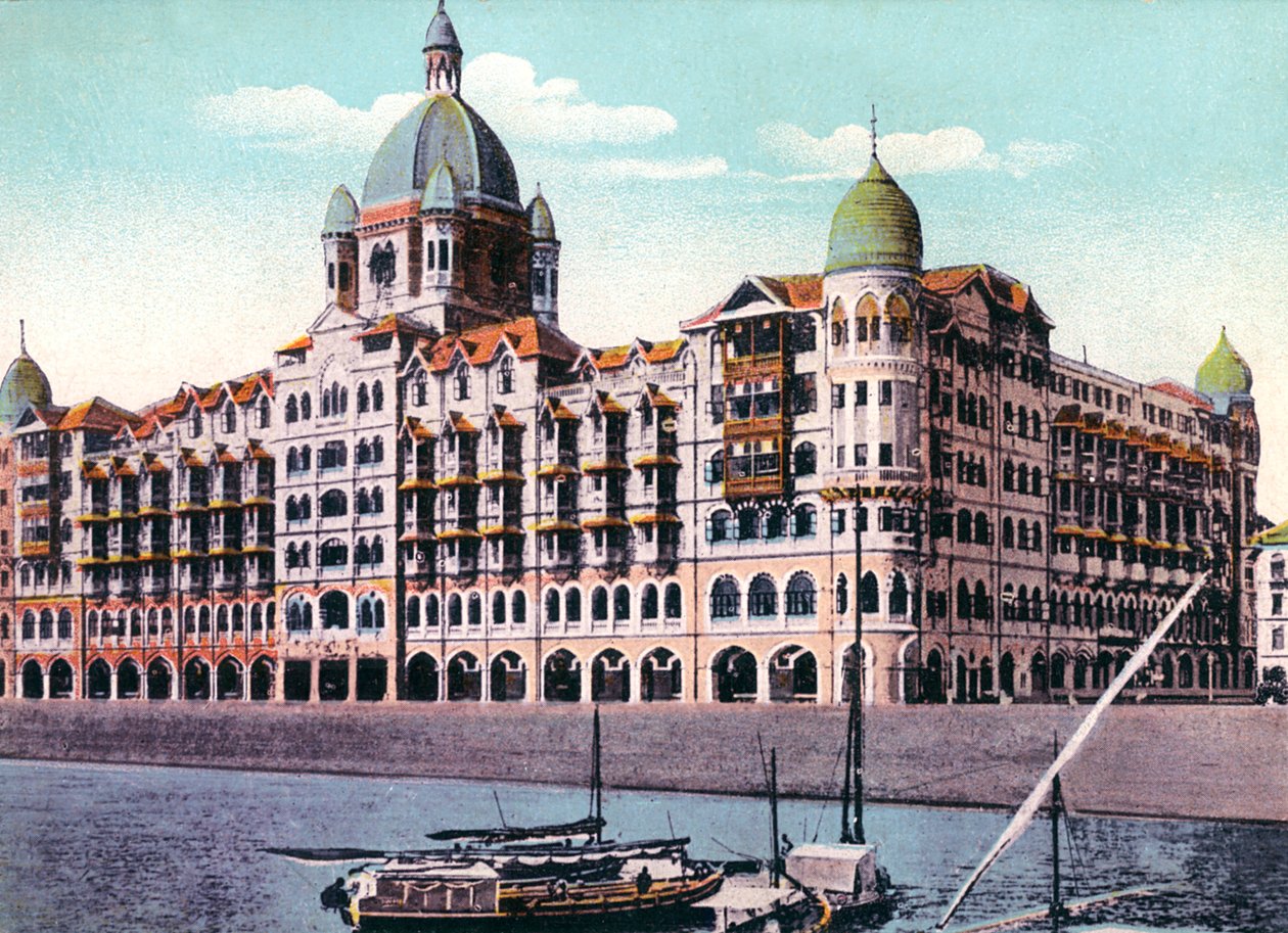 Taj Mahal Palace Hotel, Bombay, Indien, begyndelsen af det 20. århundrede af Unbekannt