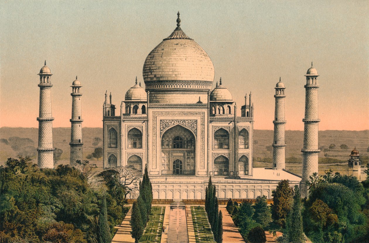 Taj Mahal i Agra, c1895, 1904 af Unbekannt