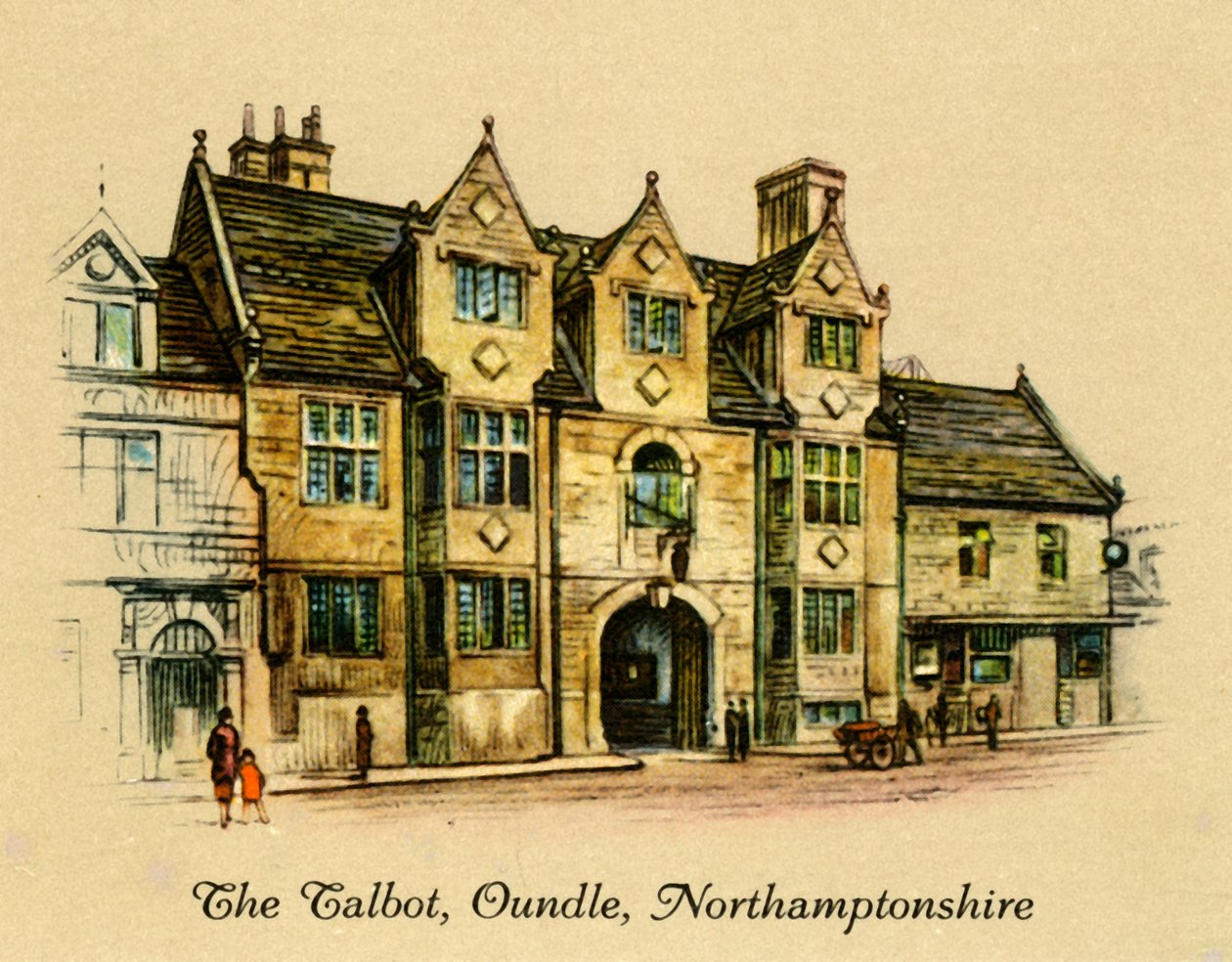 The Talbot, Oundle, Northamptonshire, 1936. af Unbekannt