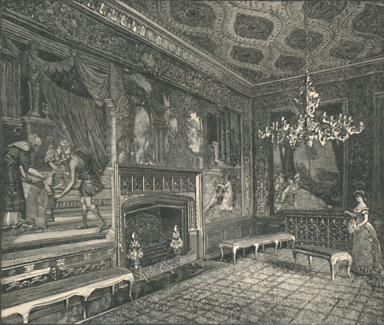 The Tapestry Room, 1886 af Unbekannt