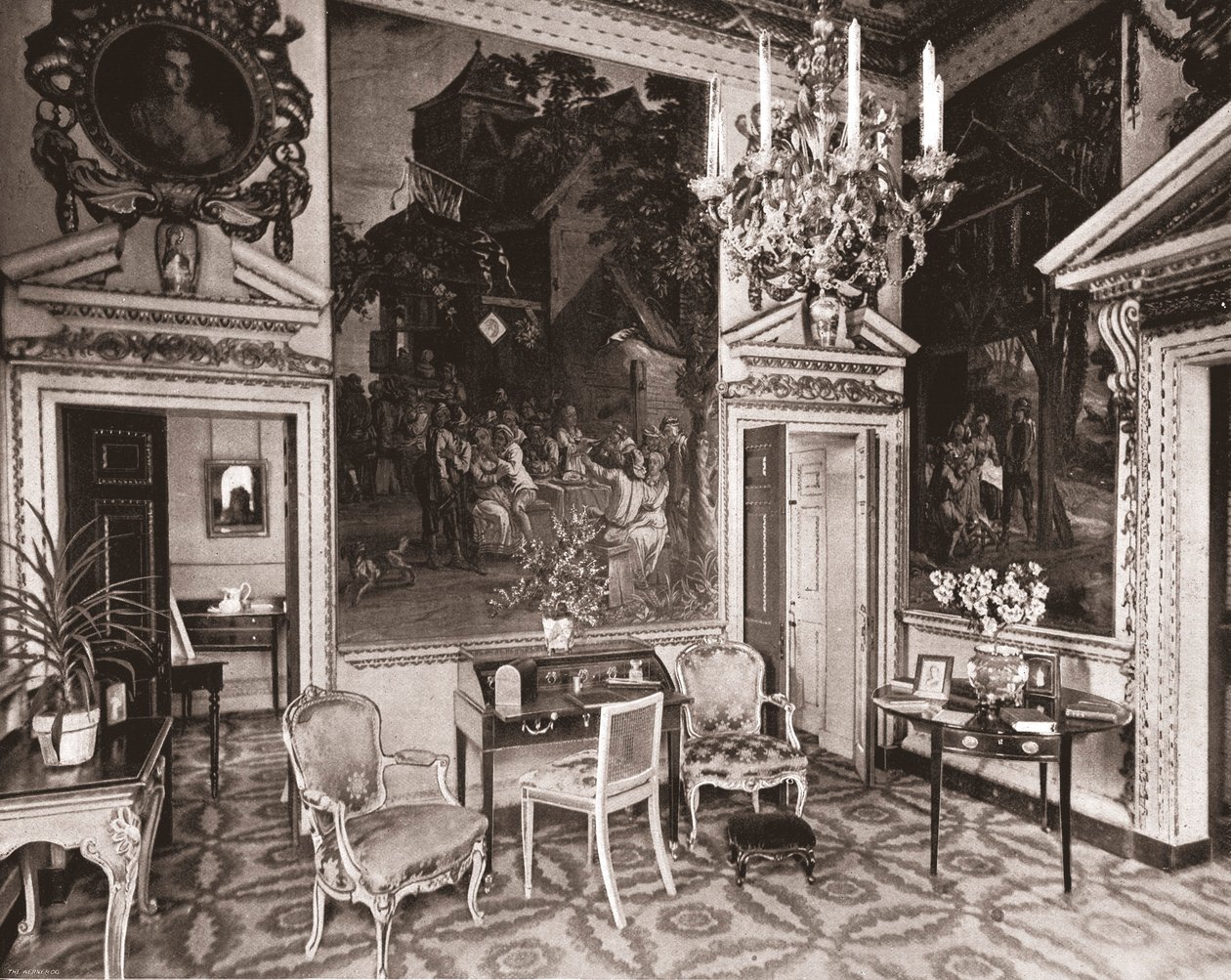 The Tapestry Room, Chiswick House, London, 1894. af Unbekannt