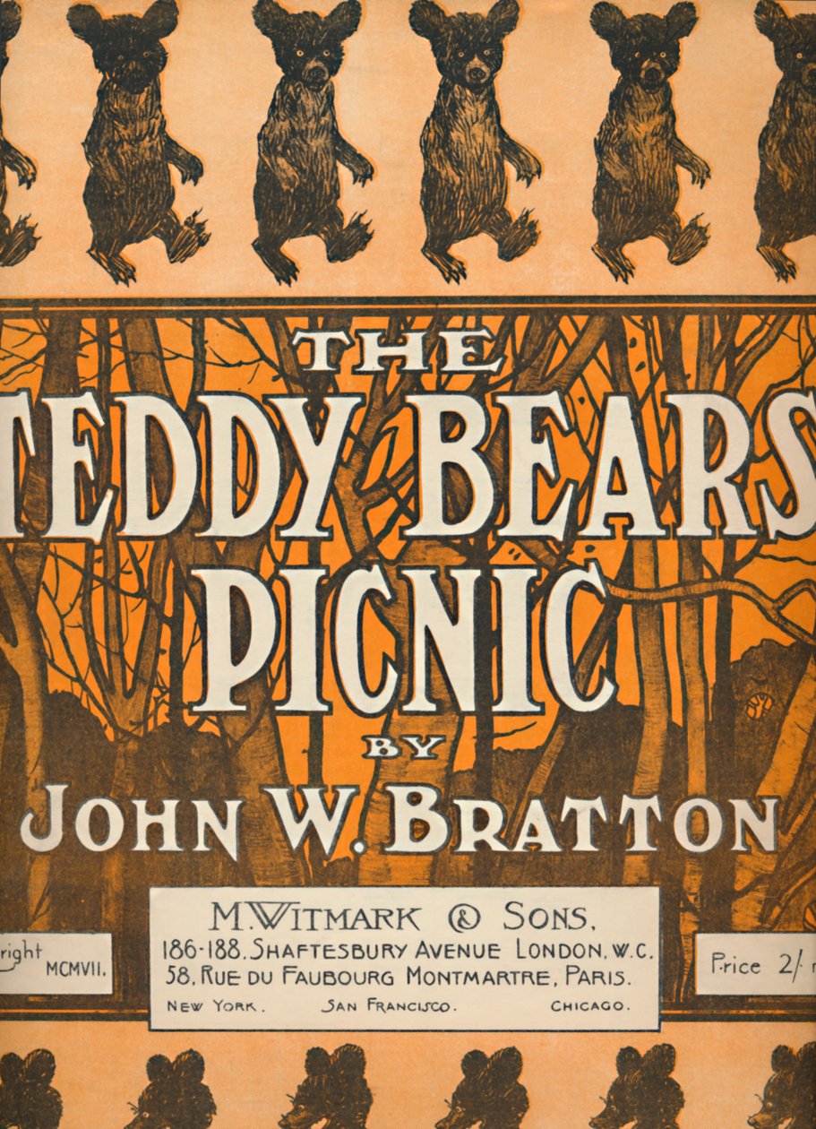 Teddy Bears Picnic, 1907. af Unbekannt