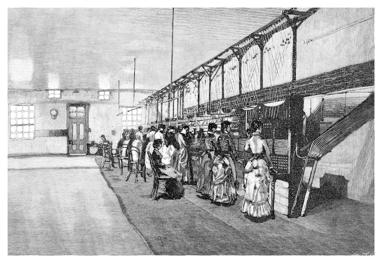 Telefoncentralen, Melbourne, Victoria, Australien, 1886 af Unbekannt