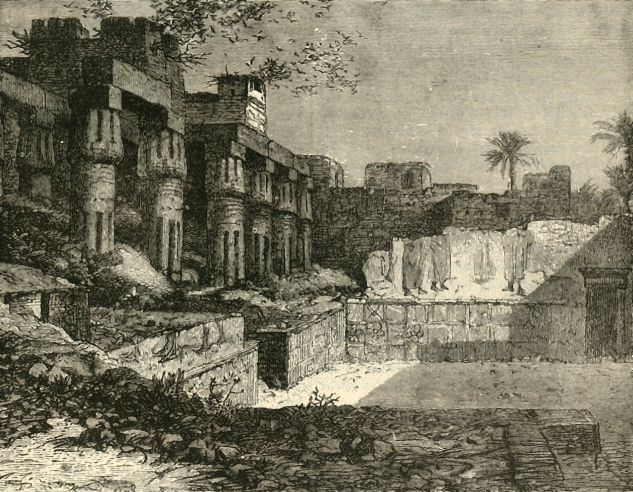 Templet i Luxor, 1890. af Unbekannt